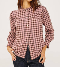 Rails Alanna Blouse in ivory smoke onyx - women's blouse - alternate view