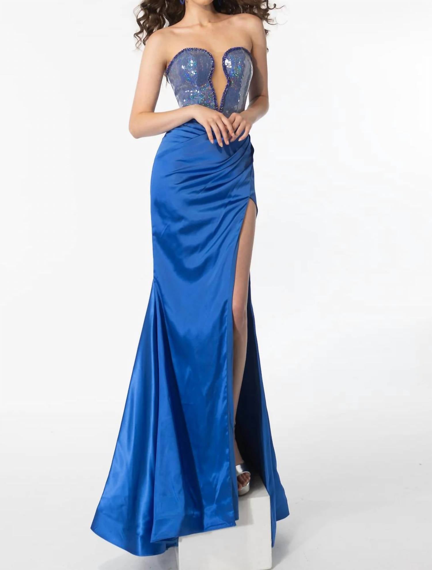 Ava Presley - Sequin Gown With Sweetheart Neckline