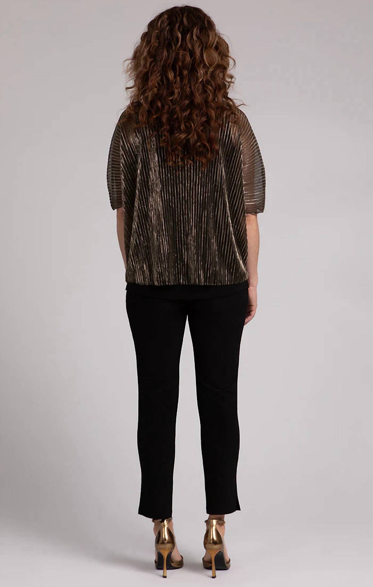 Sympli - Pleated Mesh Nu Clip Top