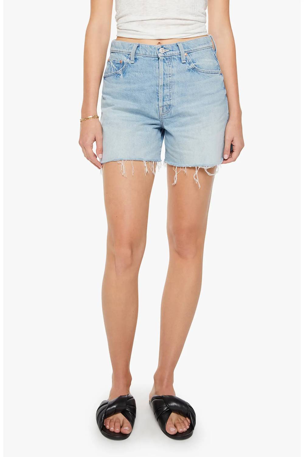 Mother - The Extra Mile Cutoff Denim Shorts
