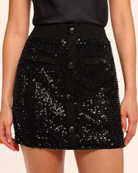 Ramy Brook - Ashley Beaded Sequin Mini Skirt