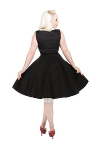 Orchid Bloom - Queen Neck Swing Dress