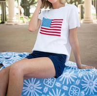 Sail To Sable - Short Sleeve Flag Sweater