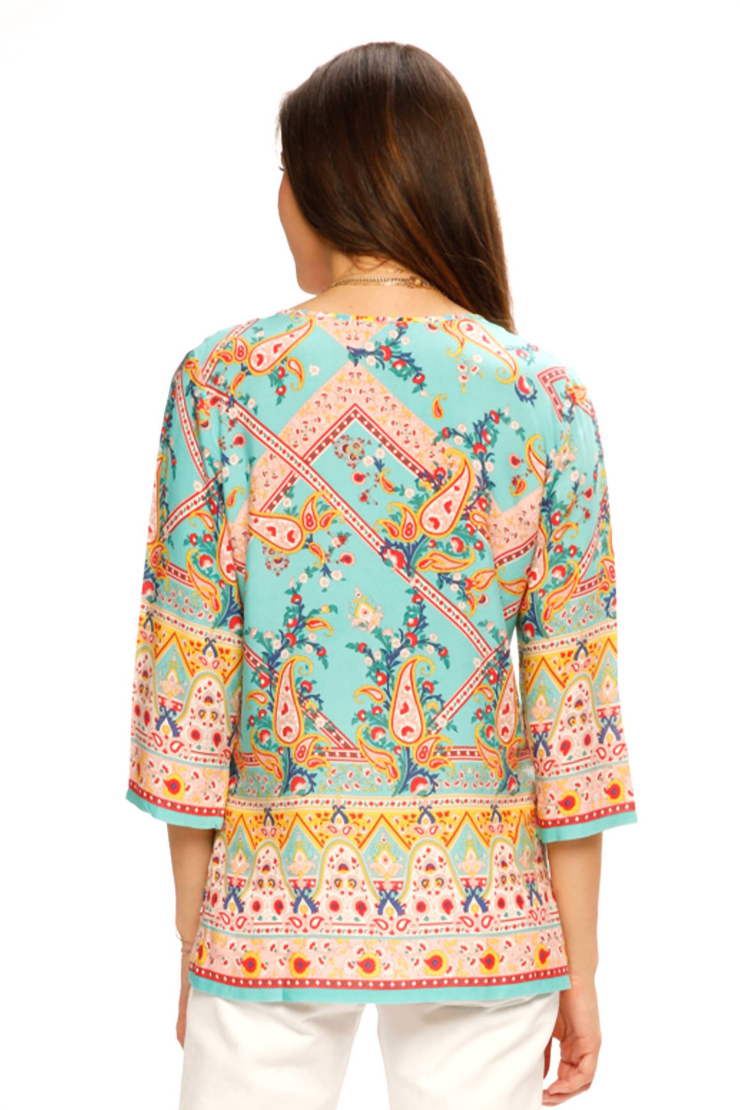Paparazzi - Boho Paisley Print Challis Tunic
