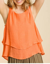 Umgee - Sleeveless Layered Top