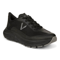 VIONIC Women's Walk Max Stretch Lace Up Sneaker in black mesh - women's sneaker