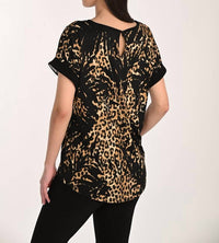 Frank Lyman - Casual Leopard Print Pullover Top