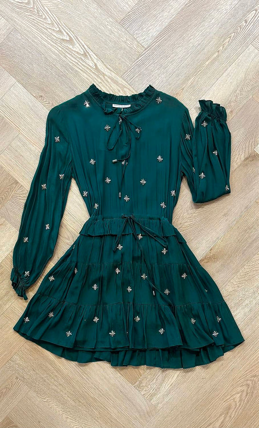 Karina Grimaldi - Women's Eliana Rhinestones Mini Dress