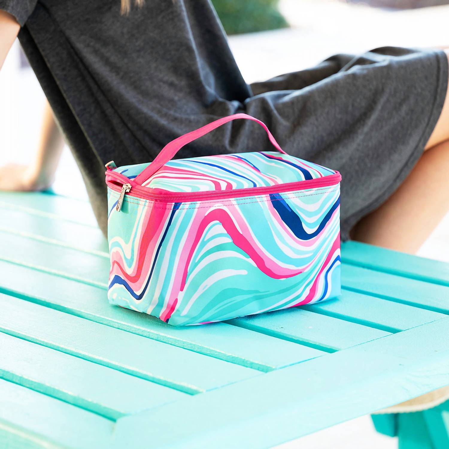 Viv & Lou - Women's Marble-Ous Cosmetic Bag
