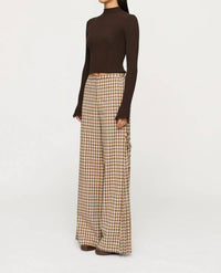 Clea - Alina Ruffle Hem Knit Top