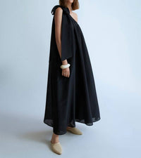 Psophia - Asymmetrical One-shoulder Maxi Dress