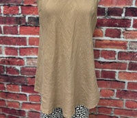 Tempo Paris - Women's Essential Linen Blend Swing Tank Top