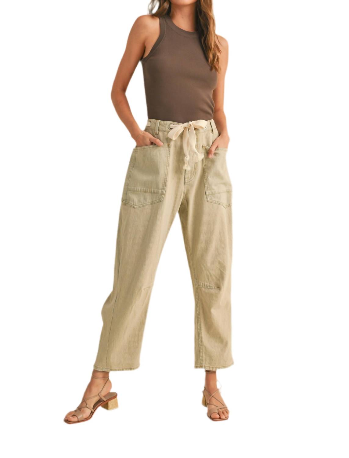 Miou Muse - Stripe Cotton Pants