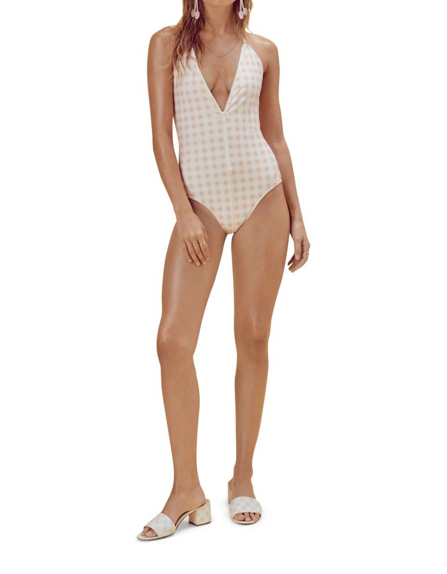 For Love & Lemons - Women's Bonnie Zip Front One Piece