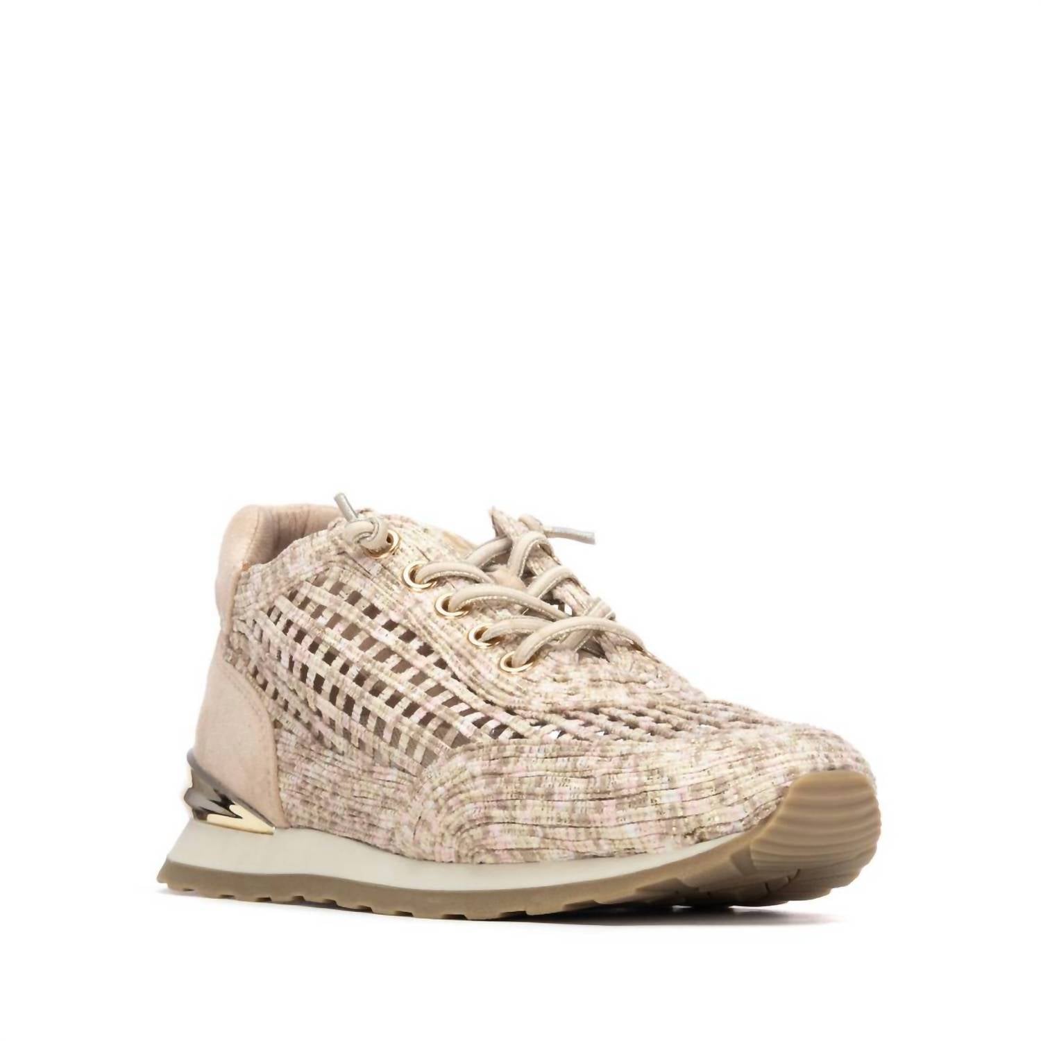 Xti Women's Textile Sneakers in beige - women's sneaker