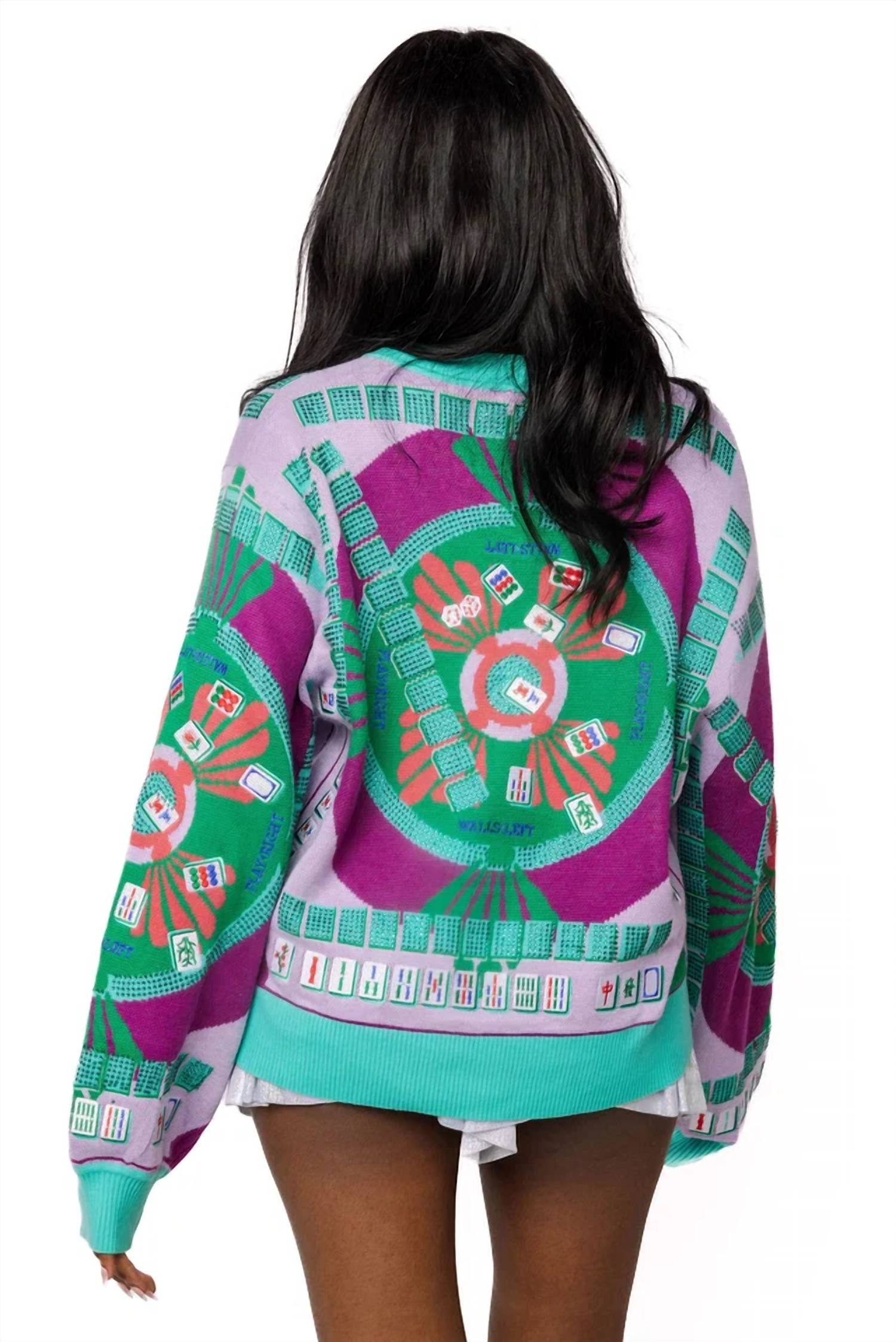 Queen Of Sparkles - Mahjong Button Up Cardigan