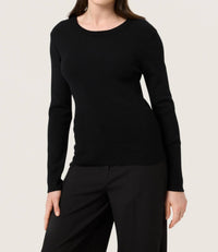 Soaked In Luxury - Sina Round Neck Slim Fit Pullover