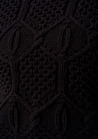 The Normal Brand Elodie Novelty Crew Sweater in black - women's sweater - alternate view