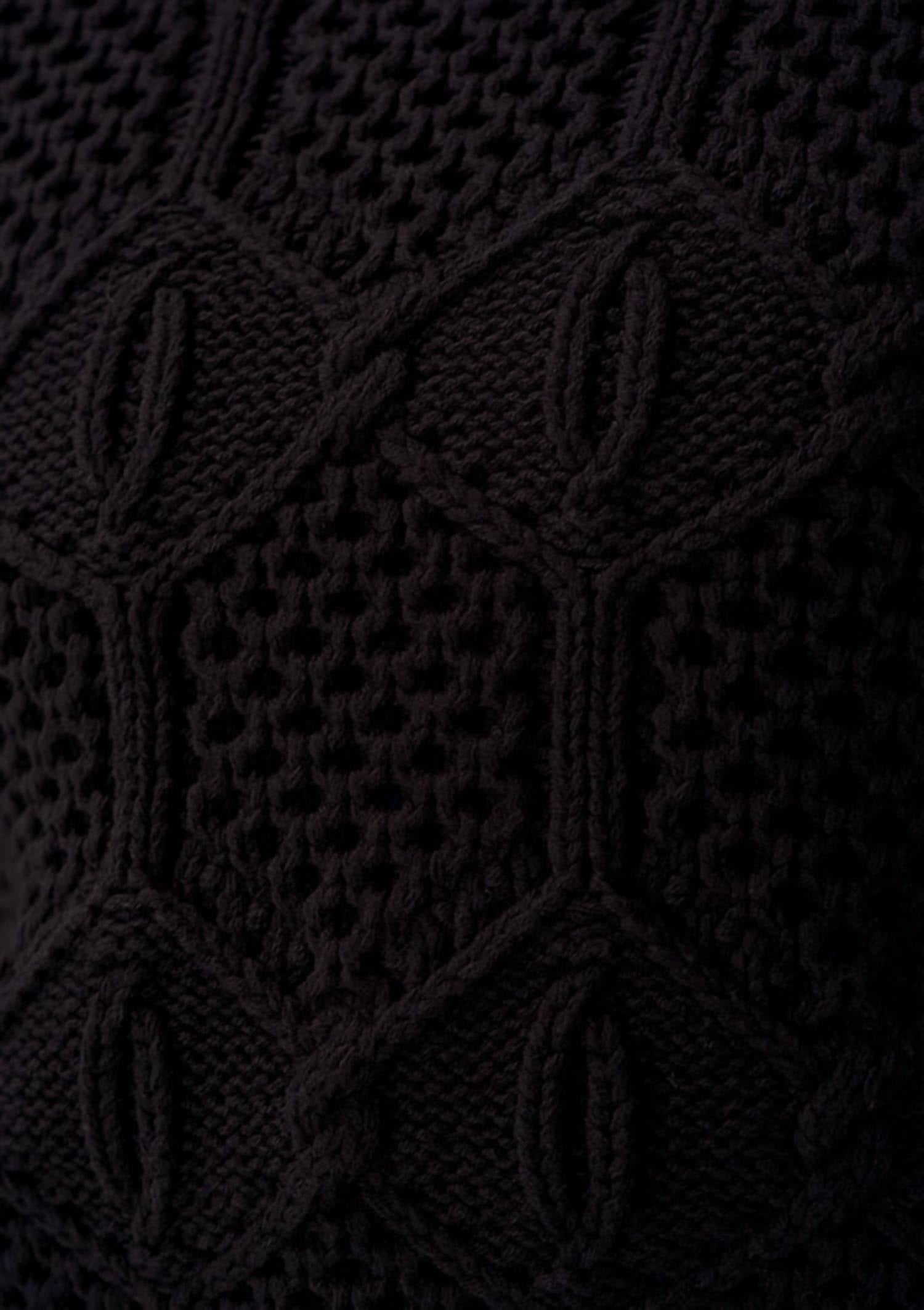 The Normal Brand Elodie Novelty Crew Sweater in black - women's sweater - alternate view