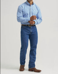 Wrangler - Men's One Pocket Button Down Shirt