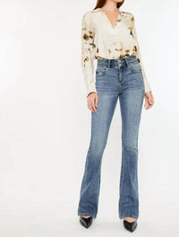 Kancan - Raven High Rise Skinny Bootcut Jeans