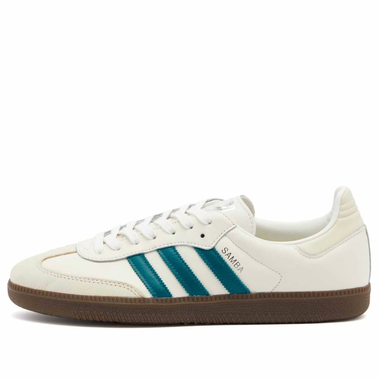 adidas Women’s Sambae Og Sneakers in cloud white teal wonder white - women's sneaker - detail view