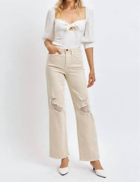 Judy Blue - High Waist Garment Dyed Detroy 90's Straight Jeans