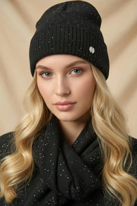 Joseph Ribkoff - Sequined Knit Beanie
