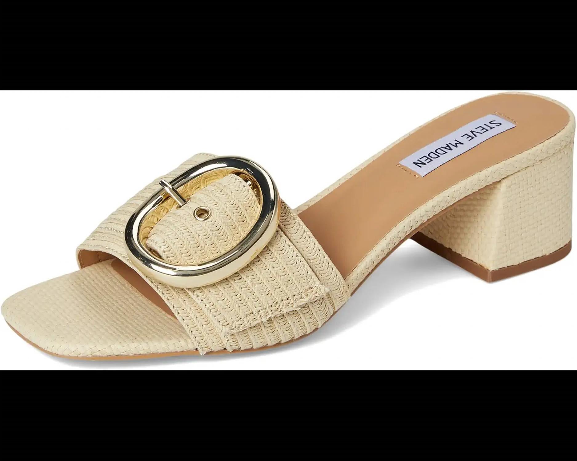 STEVE MADDEN Women's Seacrest Sandal in natural raffia - women's sandal - view 4