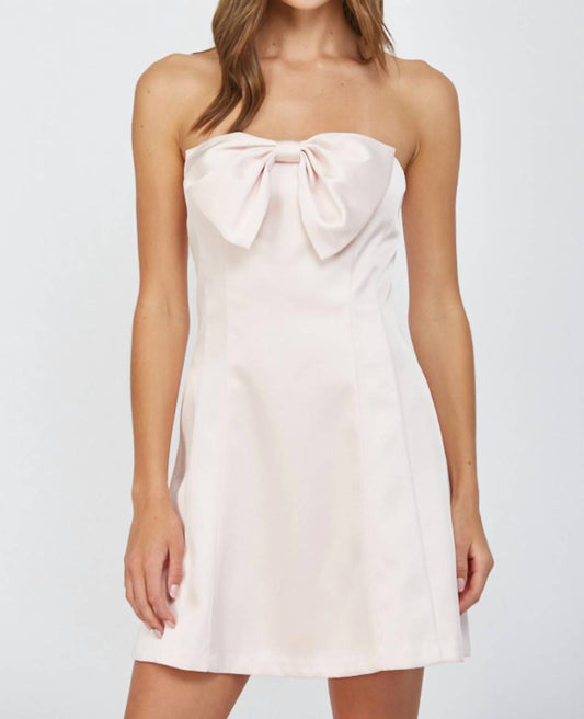 Fate - Bow Strapless Mini Dress