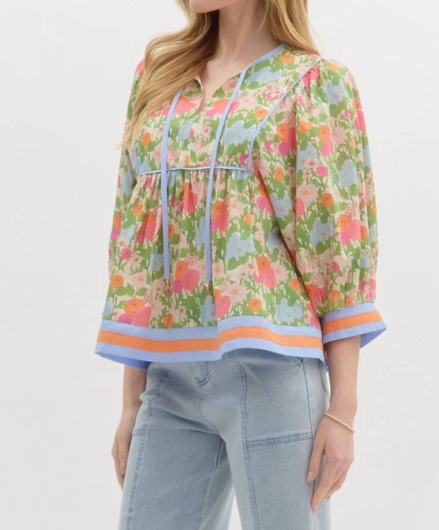 Entro - Aurora Floral Top