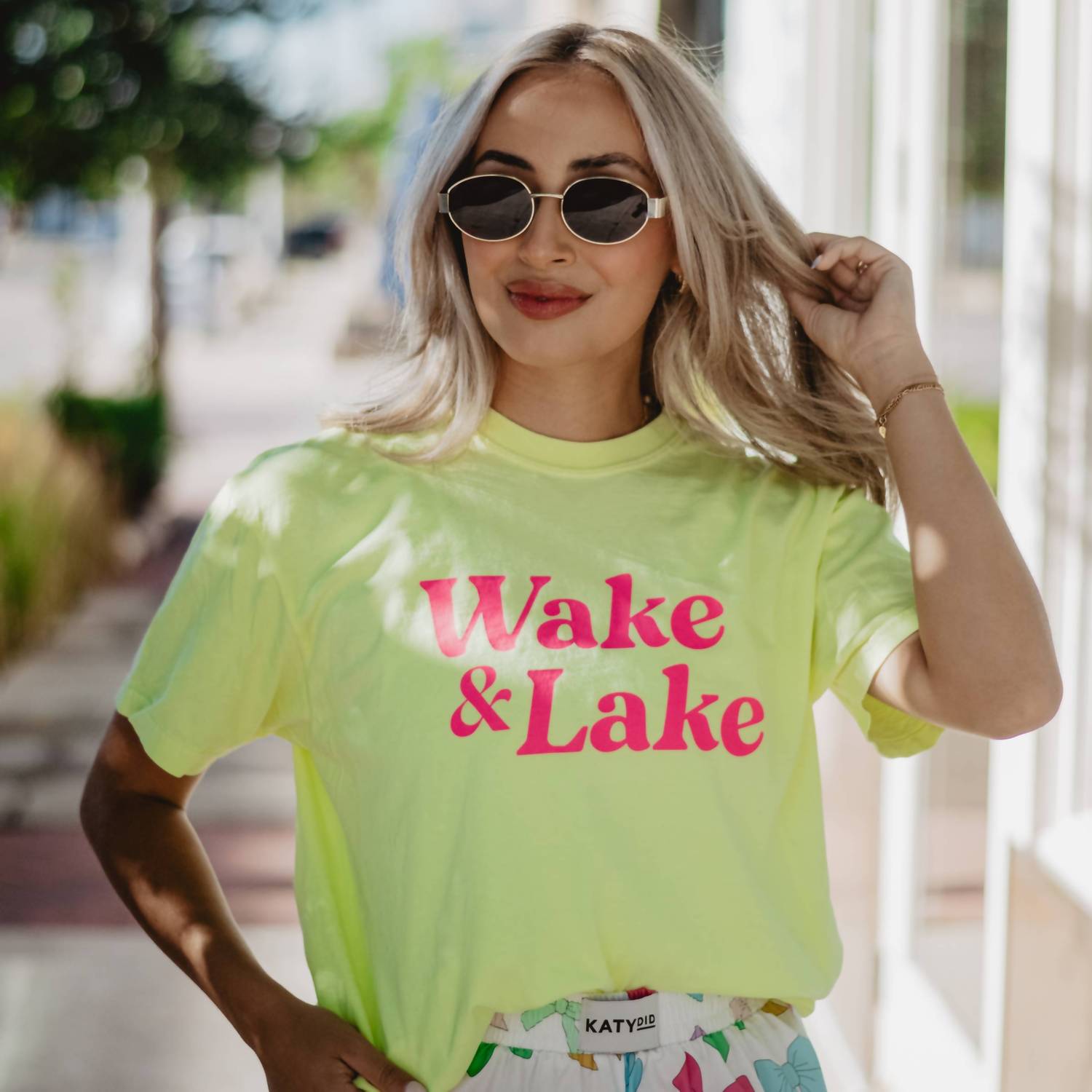 Katydid - Wake And Lake Graphic Cotton Tee