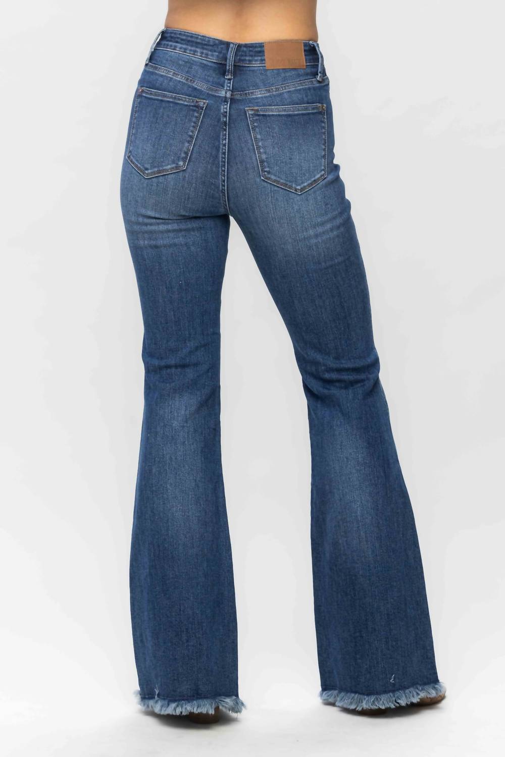 Judy Blue - High Waist Tummy Control Fray Hem Jeans