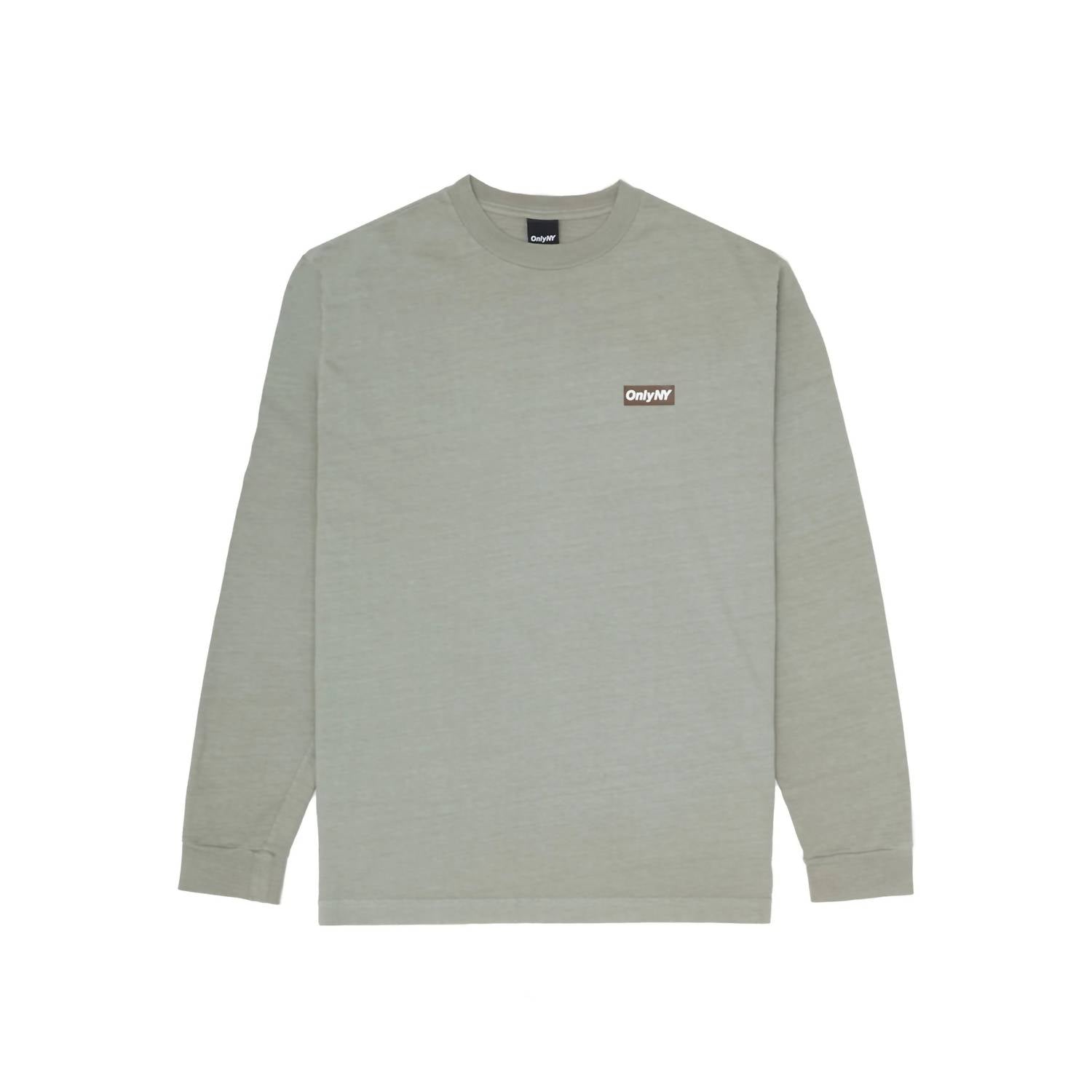 Only Ny - Men's Block Logo Long Sleeve Tee Shirt