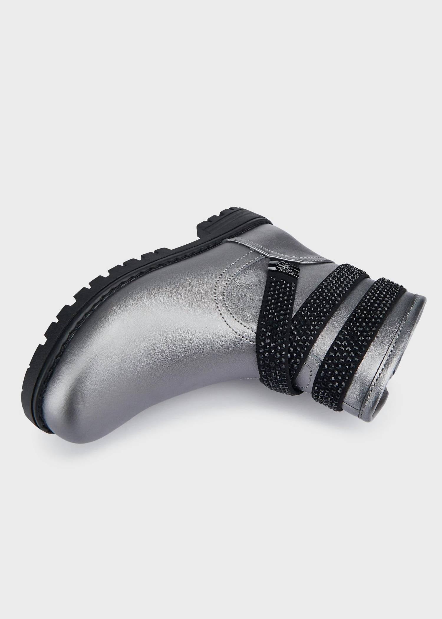 Mayoral - Kid's Rhinestone Strap Biker Bootie