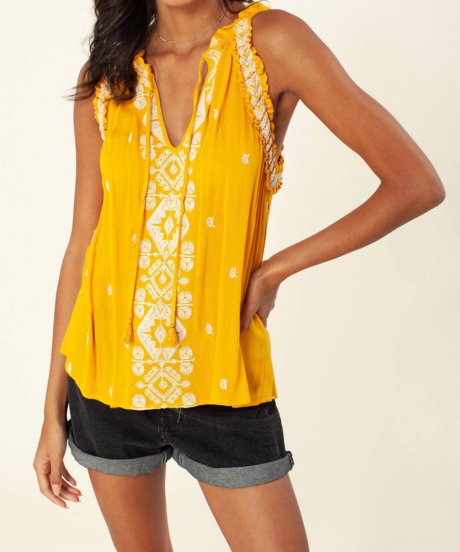MARLENE EMBROIDERED TOP