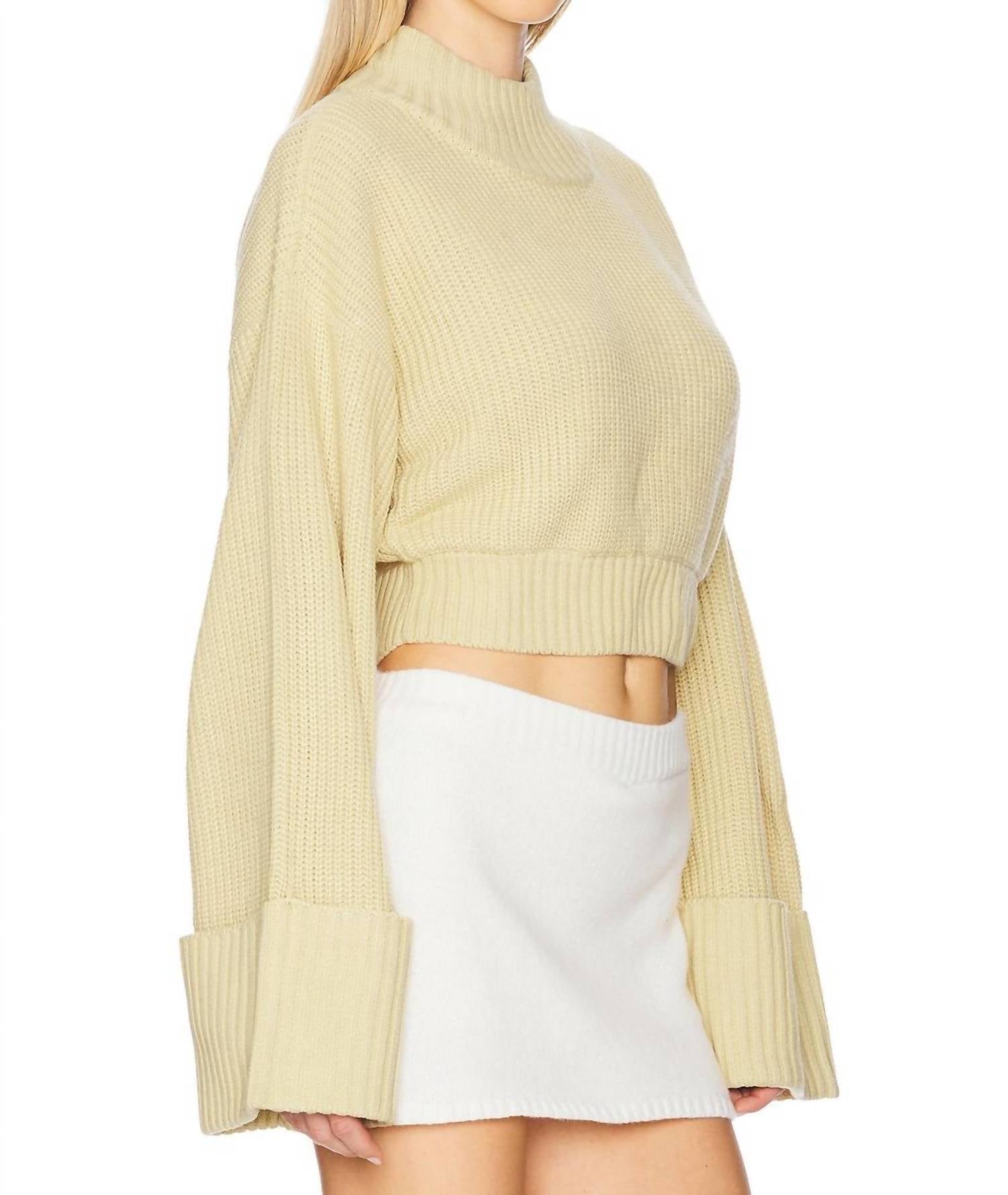 We Wore What - Cropped Turtleneck Sweater
