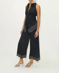Simon Miller - Wavy Cropped Poplin Pant