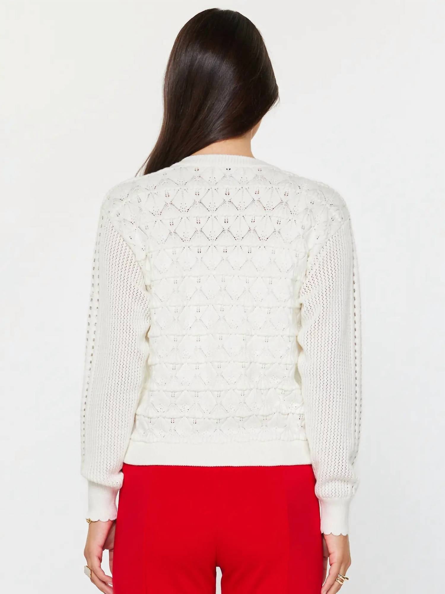Current Air - Knit Jewel Button Sweater