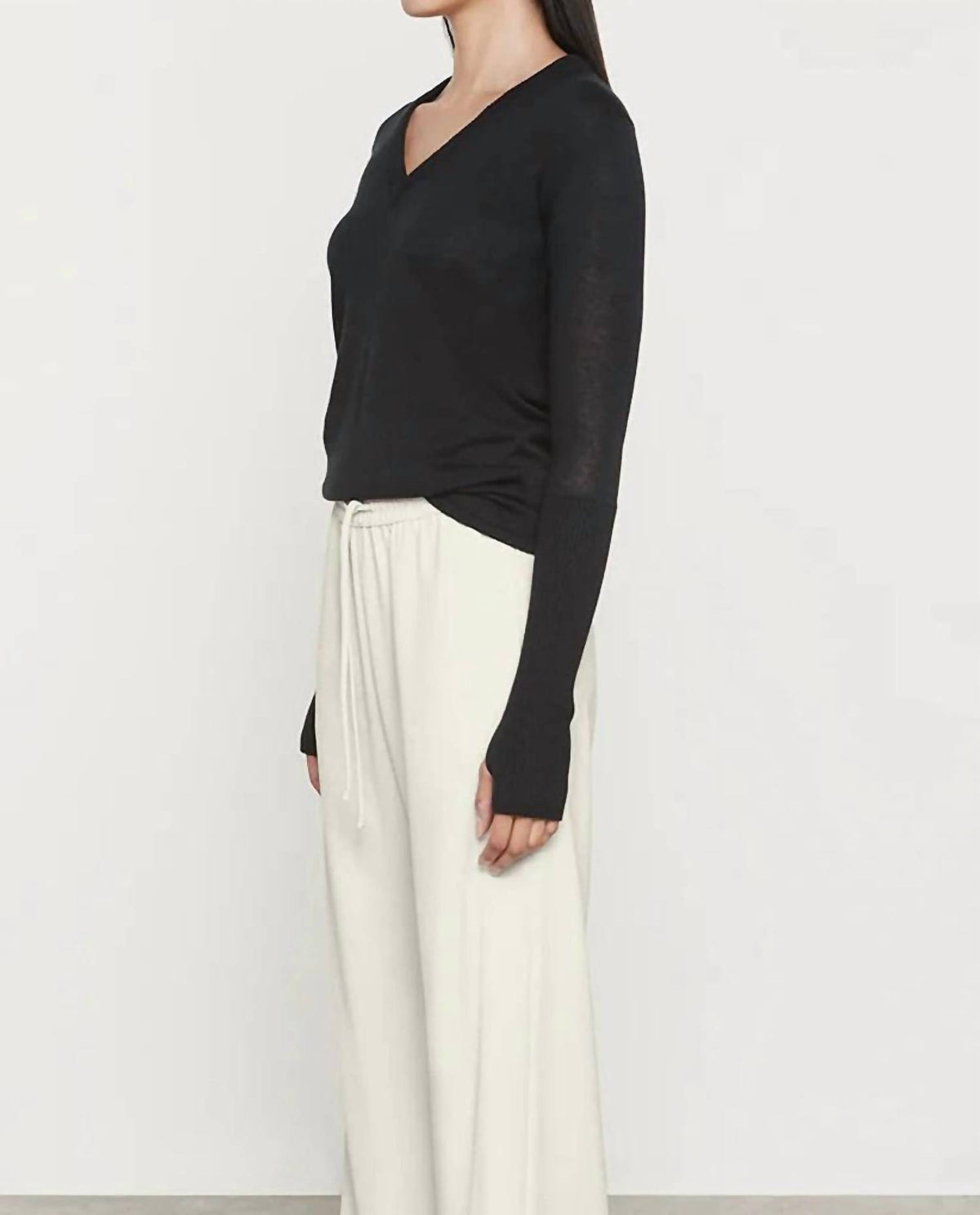 Enza Costa - Fine Cashmere V-neck Top