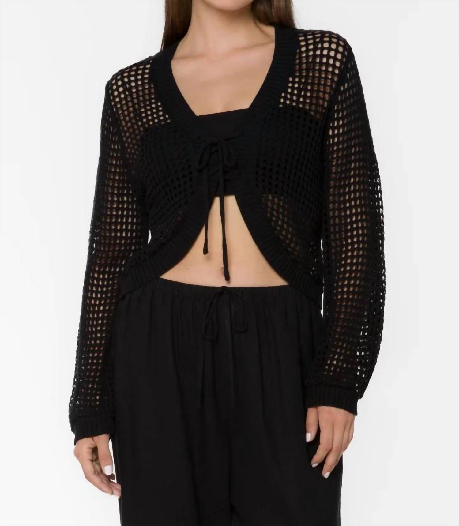Velvet Heart - Tovey Crochet Cardigan Sweater