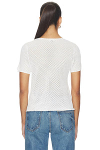 Rails - Nina Button Mesh Top