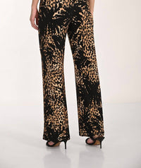 Frank Lyman - Edgy High-waisted Leopard Trousers