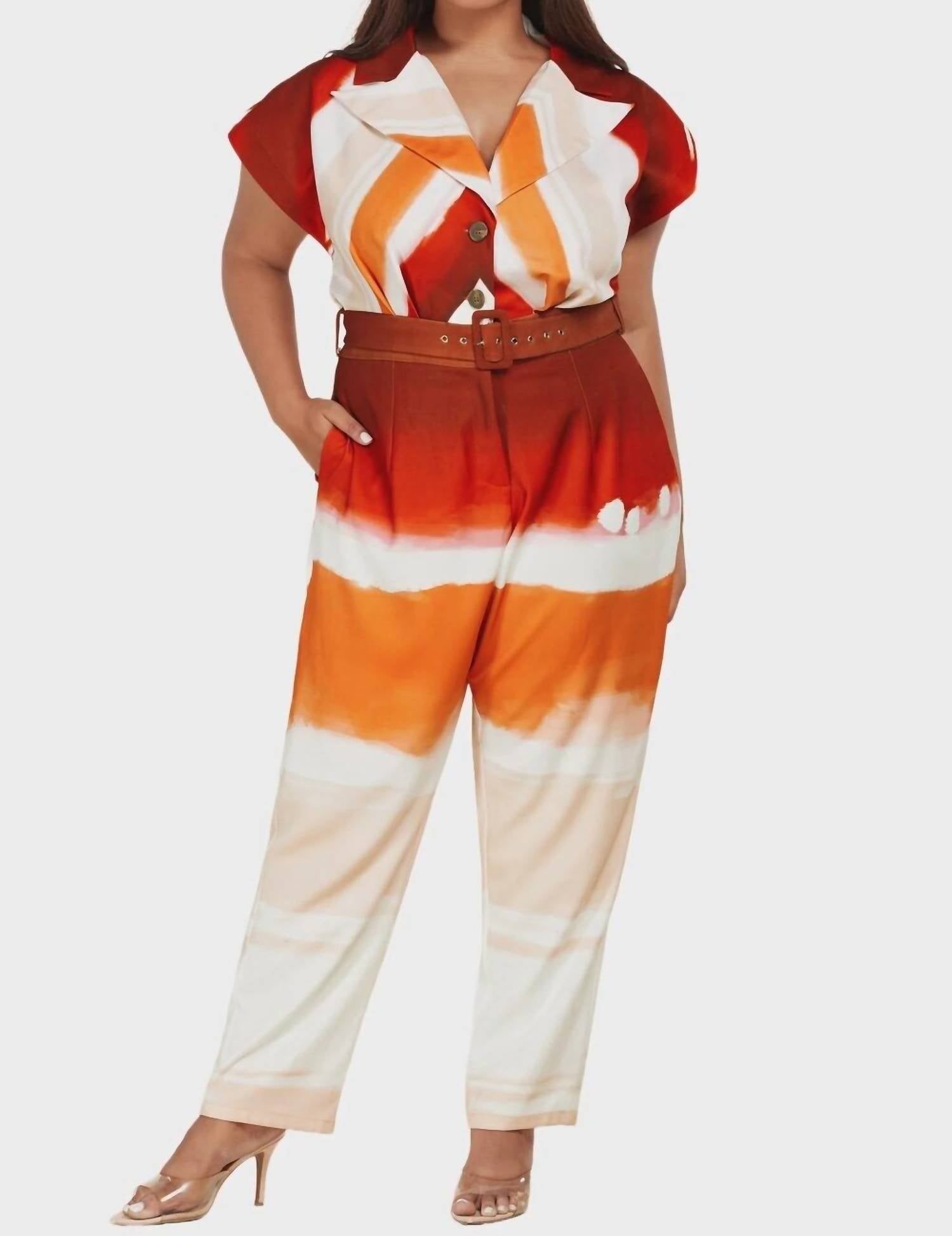 Latiste - Ombre Button Down Jumpsuits
