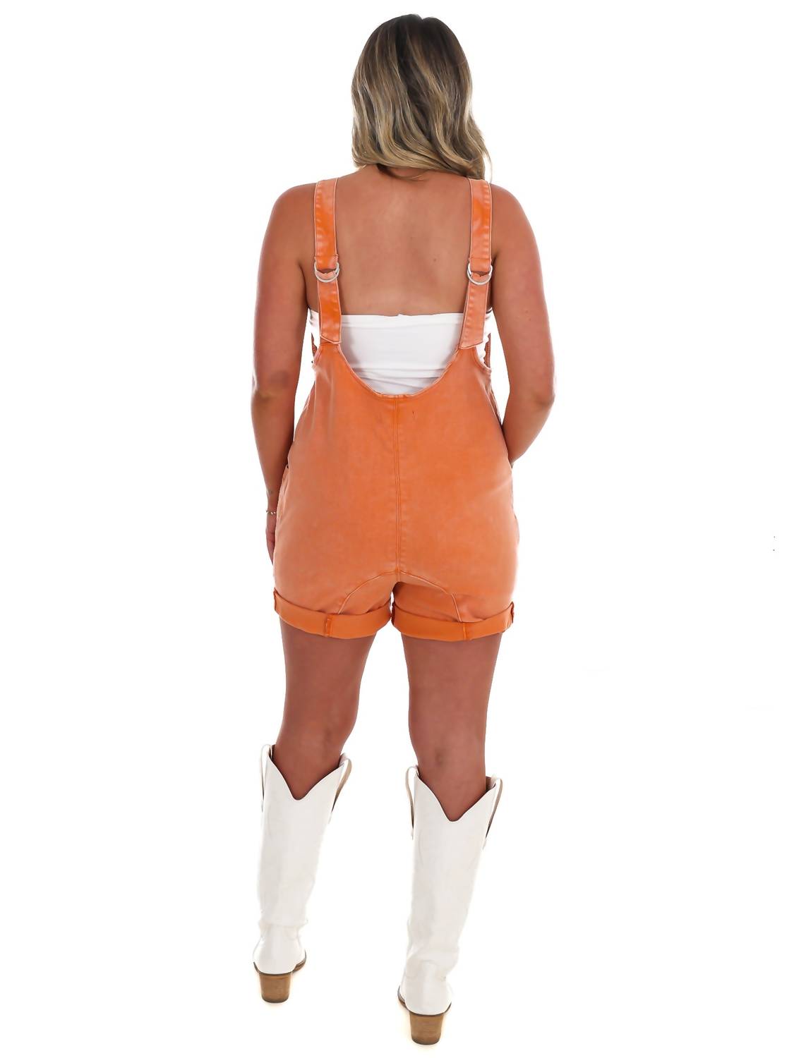 Zenana - Halftime Hype Denim Romper