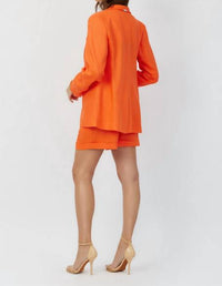 Grey/Ven Riley Single Breasted Blazer in orange crush - women's jacket - alternate view