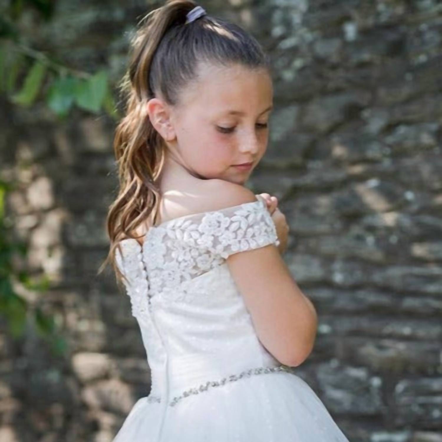 Macis - Girls Beaded Communion Dress