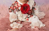Haute Baby - Baby Girls Antique Charm Kimono Style 2pc Set