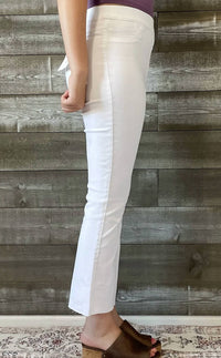 Cello - High Rise Pull On Cropped Flare Jeans