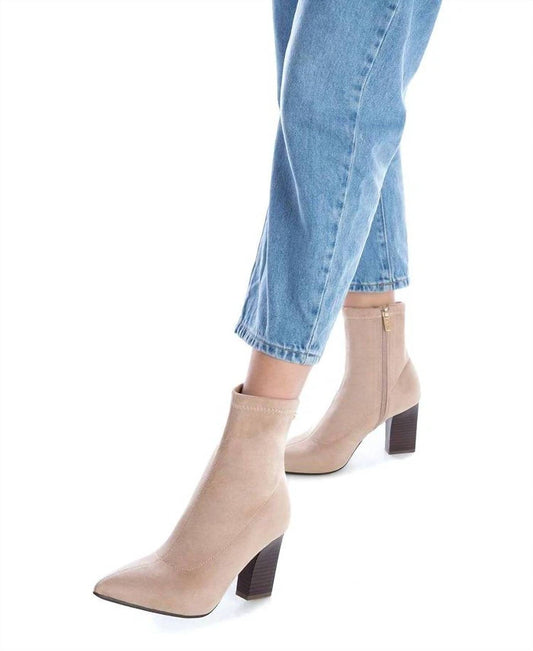 Xti - Women's Suede Dress Booties